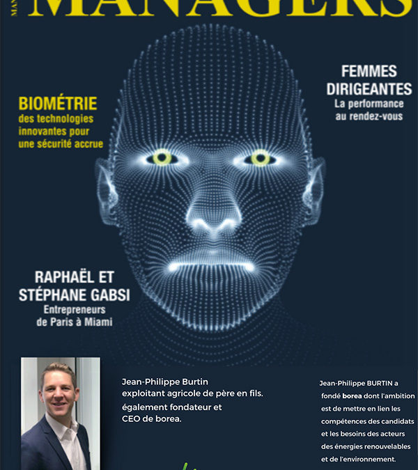 Jean-Philippe Burtin fondateur et CEO de borea dans le magazine MANAGERS.